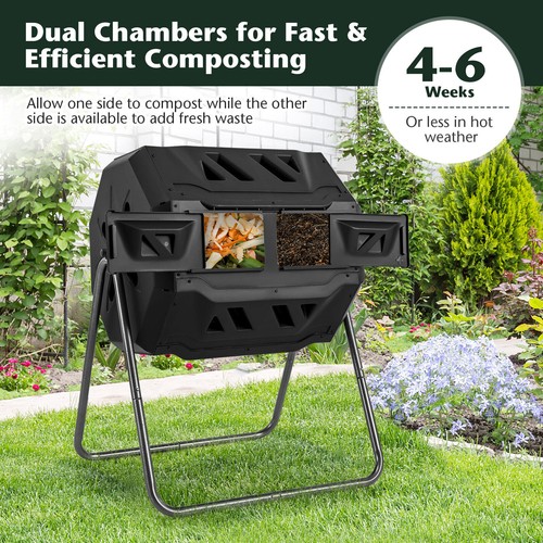 Compost bin 160l dual - dual, chamber