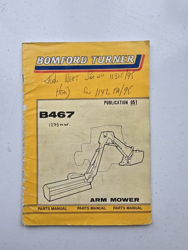 Bomford b467 hedgecutter parts - b467,