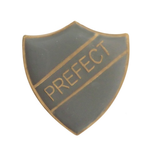 Prefect grey pin badge for - grey,