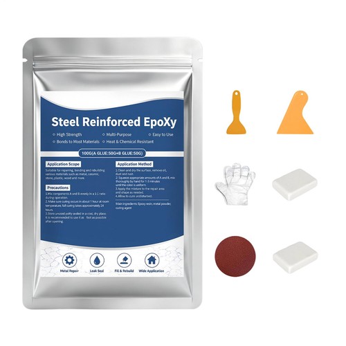 Steel reinforced epoxy putty - reinforced,
