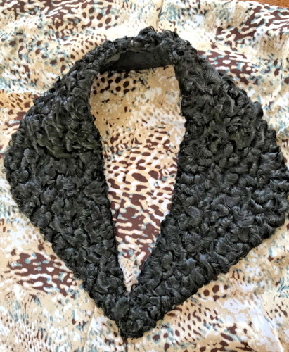 Vintage astrakhan coat collar - vintage,