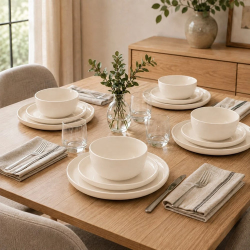 12pc stoneware dinner - 12pc,
