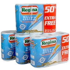 Regina Blitz 12 Rolls Original X Large Strong Multi Purpose Kitchen Roll