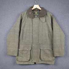 LAIRD OF KILKELLY Jacket Mens XS Green Tweed Wool Shooting Hunting Field Coat