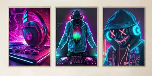 Music gamer canvas art - music,