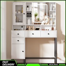 White Dressing Table with LED