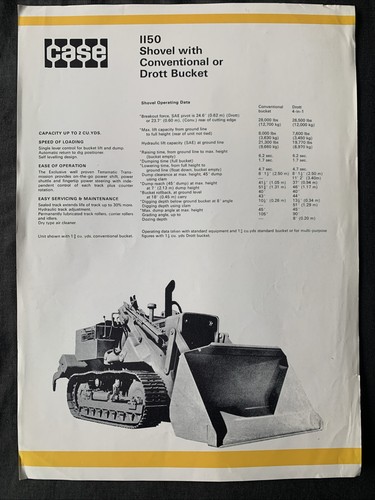 Case 1150 shovel - case,
