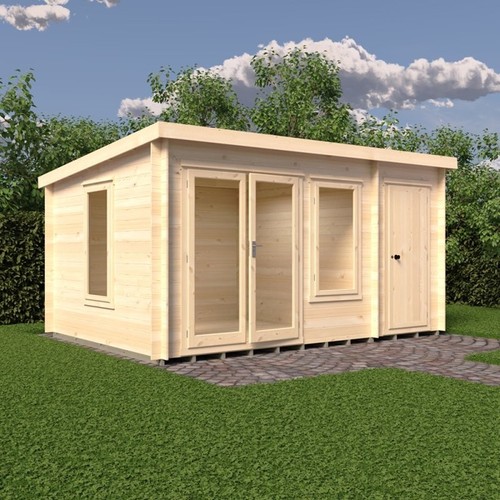 Garden log cabin office - garden, shed
