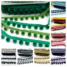 pom pom fringe trim by 1 metre