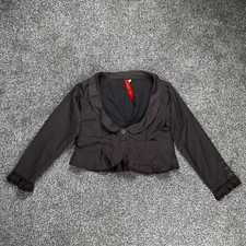 Ewa I Walla Womens Short Jacket Size 14UK 10US L Art To Wear Avant-garde Ruffle