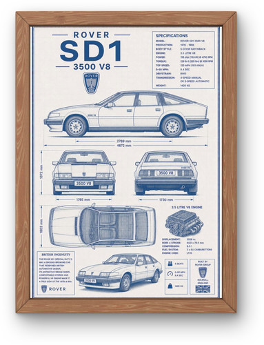 Rover sd1 3500 blueprint - 3500,