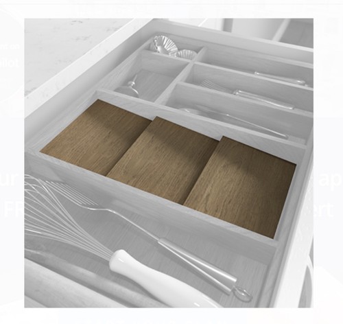 Clear lacquered oak spice rack - clear,