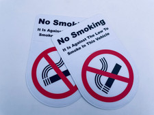 Two No Smoking Shield Tax Disc/Permit Holder, Self Adhesive