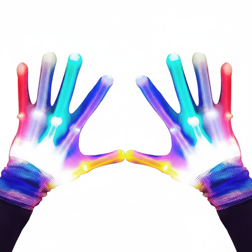 Led finger gloves colour - finger, 6