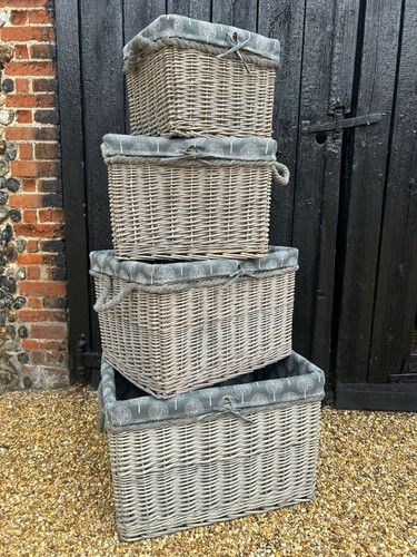 Rectangular grey wash wicker - grey-wash,