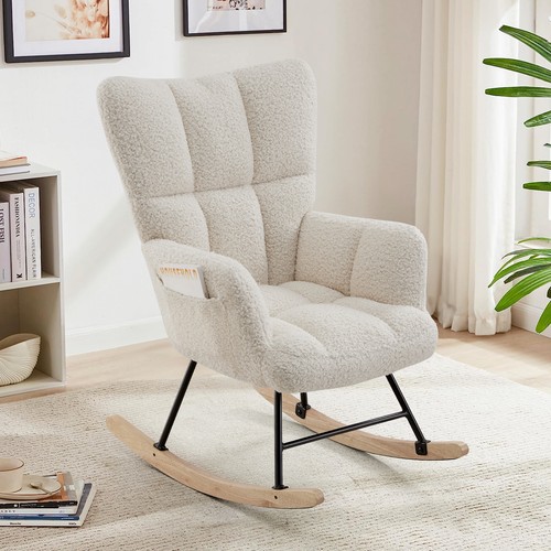 Teddy fabric rocking accent - rocking,
