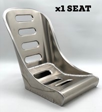 Aluminium Bucket Seat, Slotted Bomber Seat - x1 - Hot Rod, VW, Mini, Classic