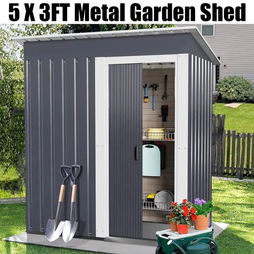 3ft metal garden shed - x,