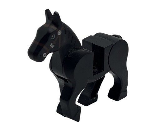 Lego black horse movable legs - lego,