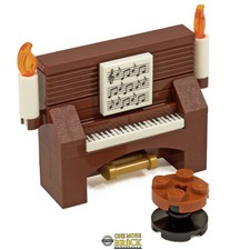 Upright Piano Antique Keyboard with music sheet | All parts LEGO