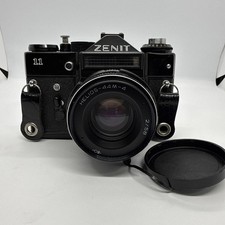 Zenit 11 35mm SLR Film Camera + Helios 44-2 58mm f/2 Lens tested working VGC 