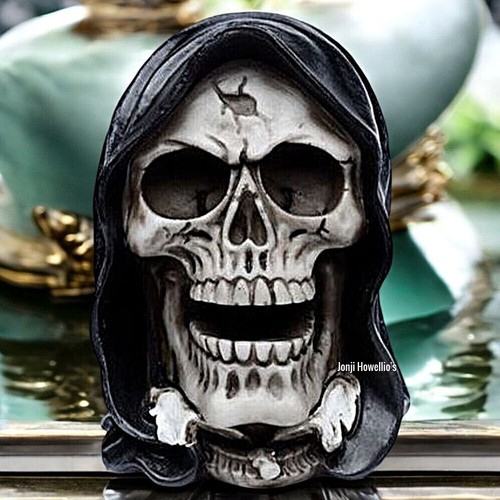 Gothic grim reaper skull head - gothic,