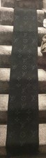 Louis Vuitton Logomania Scarf Wool & Silk  Black