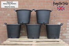 5x Heavy Duty 30L Plant Pots -