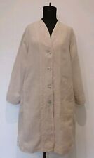 OSKA Cream Lagenlook 100% Linen Coat Jacket Duster Top Size 3