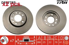 X2 PCS FRONT / REAR BRAKE DISC