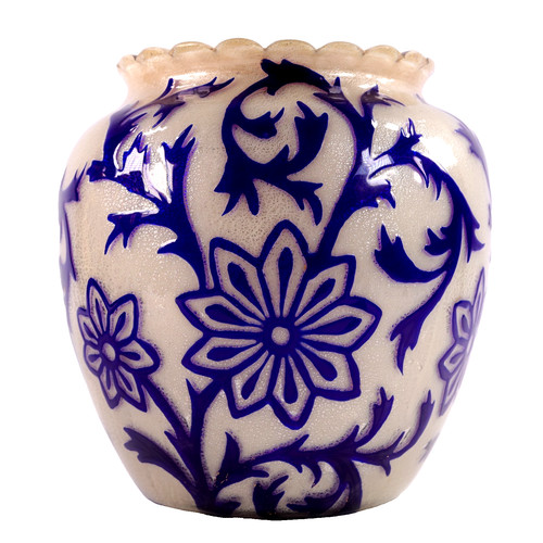 Arts crafts cameo glass - glass, vase