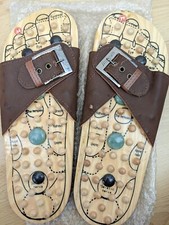 Acupressure Reflexology Massage Slippers Health Shoes Size 44 UK 8 9 27 cm