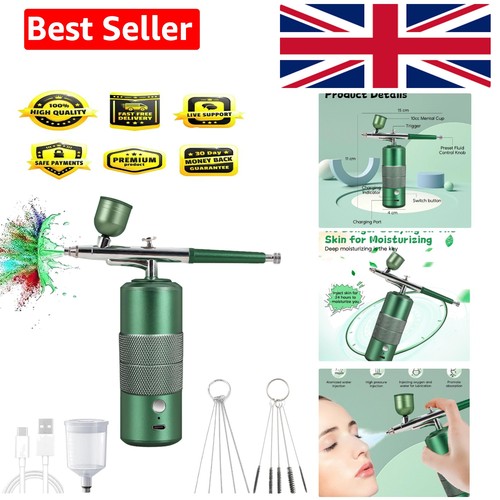 Portable green airbrush kit - green,