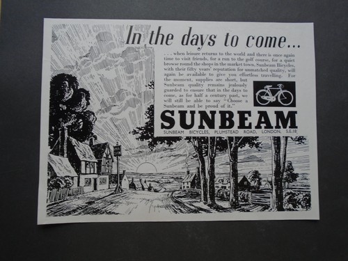 Vintage advert sunbeam in - sunbeam,