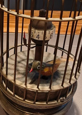 Vintage bird cage clock