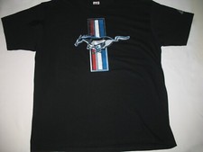 Ford Mustang T-Shirt Mens XL Black Short Sleeve Crew Neck