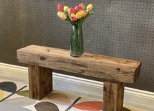 handmade 100cm treated wooden garden sleeper bench for indooroutdoor