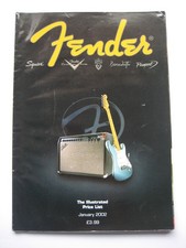Fender Illustrated Price List
