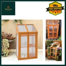 Compact Wooden Mini Greenhouse