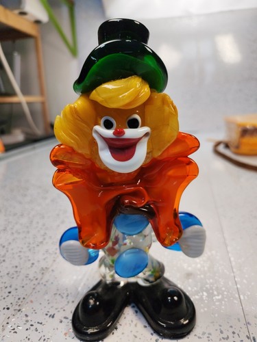 Vintage murano glass clown - vintage,