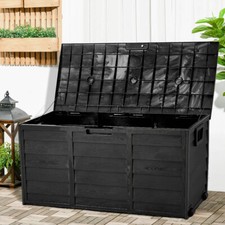 Black 290 L Plastic Storage