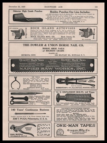 1920 napier saw works - 1920,