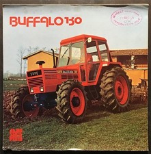 SAME BUFFALO 130 TRACTOR Agricultural Sales Brochure c1977
