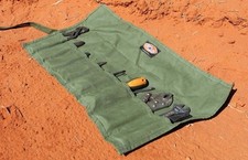 Canvas Tool Roll G.P,  Screwdriver Plier Spanner 8 Pocket  Aus made. Aus canvas 