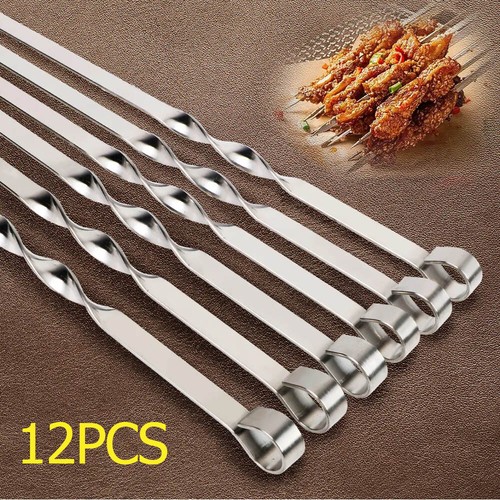 12pcs long metal kebab - 12pcs,
