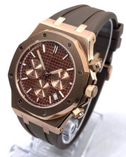 Seiko Mod WATCH Royal Seikoak powered by Seiko Movement VK63 - DOUBLE GREY-