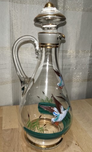 Vintage hand painted - hand, mallard