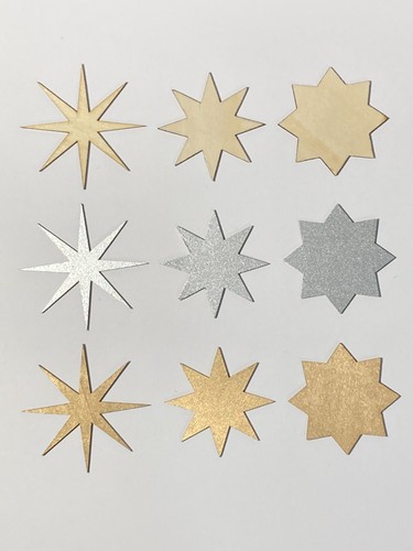 Point wooden stars - point,