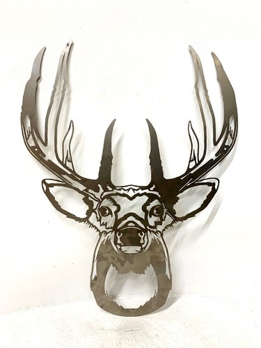 Stag garden wall art plaque - art,