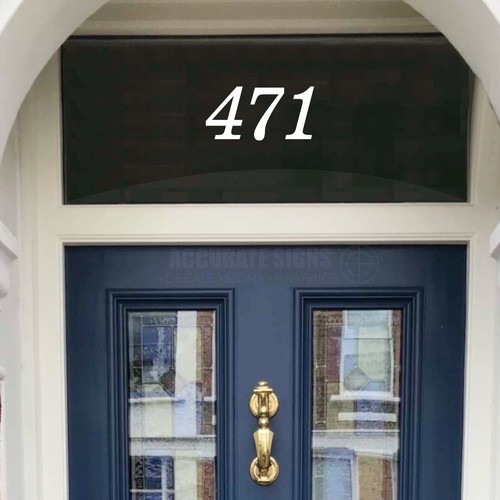 House number sticker for - number,